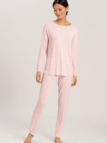 Pyjama ' Natural Elegance ' Hanro en rose : devant