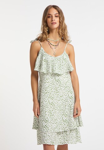 IZIA - Vestido de verão em verde: frente