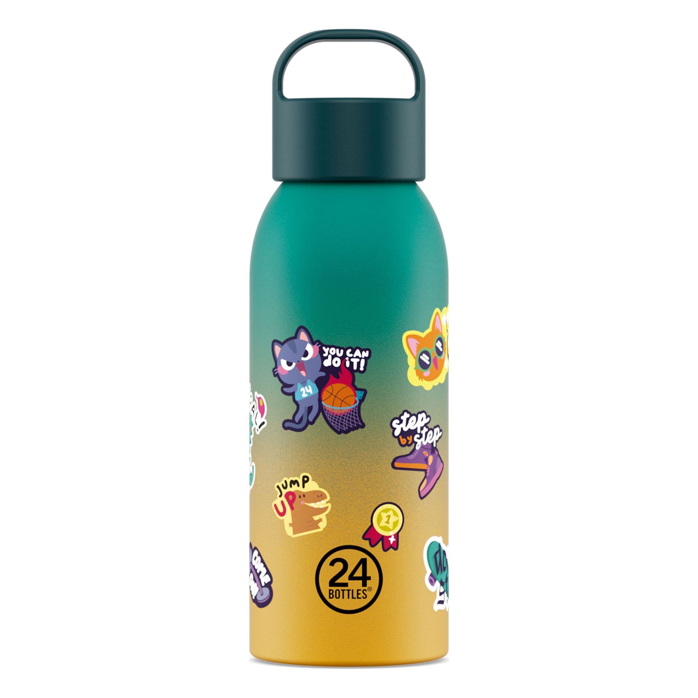 24Bottles Trinkflasche in Gelb: Vorderseite
