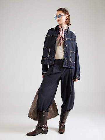 miss goodlife Φθινοπωρινό και ανοιξιάτικο μπουφάν σε μπλε