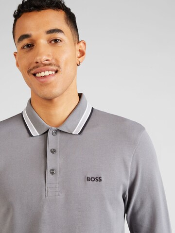 BOSS Poloshirt 'Plisy' in Grau