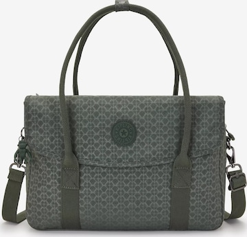 KIPLING - Mala de ombro 'Superworker' em cinzento: frente