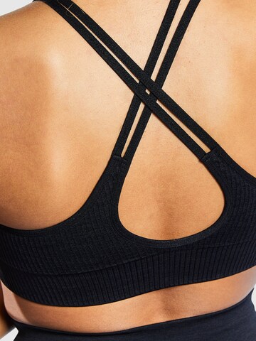 Bustier Soutien-gorge de sport 'Glow' Smilodox en noir