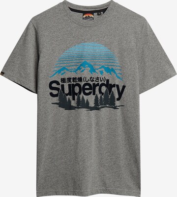 Superdry T-Shirt in Grau: predná strana