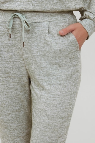 Fransa Regular Pleat-Front Pants in Grey