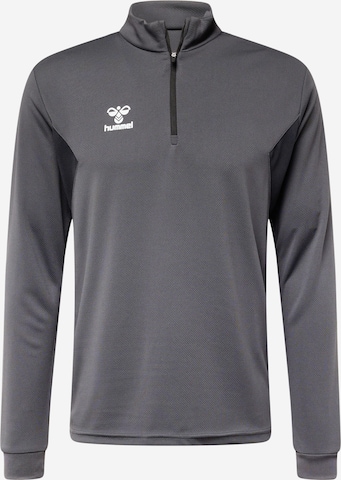 Hummel Sportsweatshirt 'AUTHENTIC' in Grau: predná strana