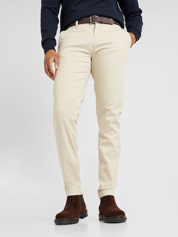 Lindbergh Slimfit Chino in Wit: voorkant