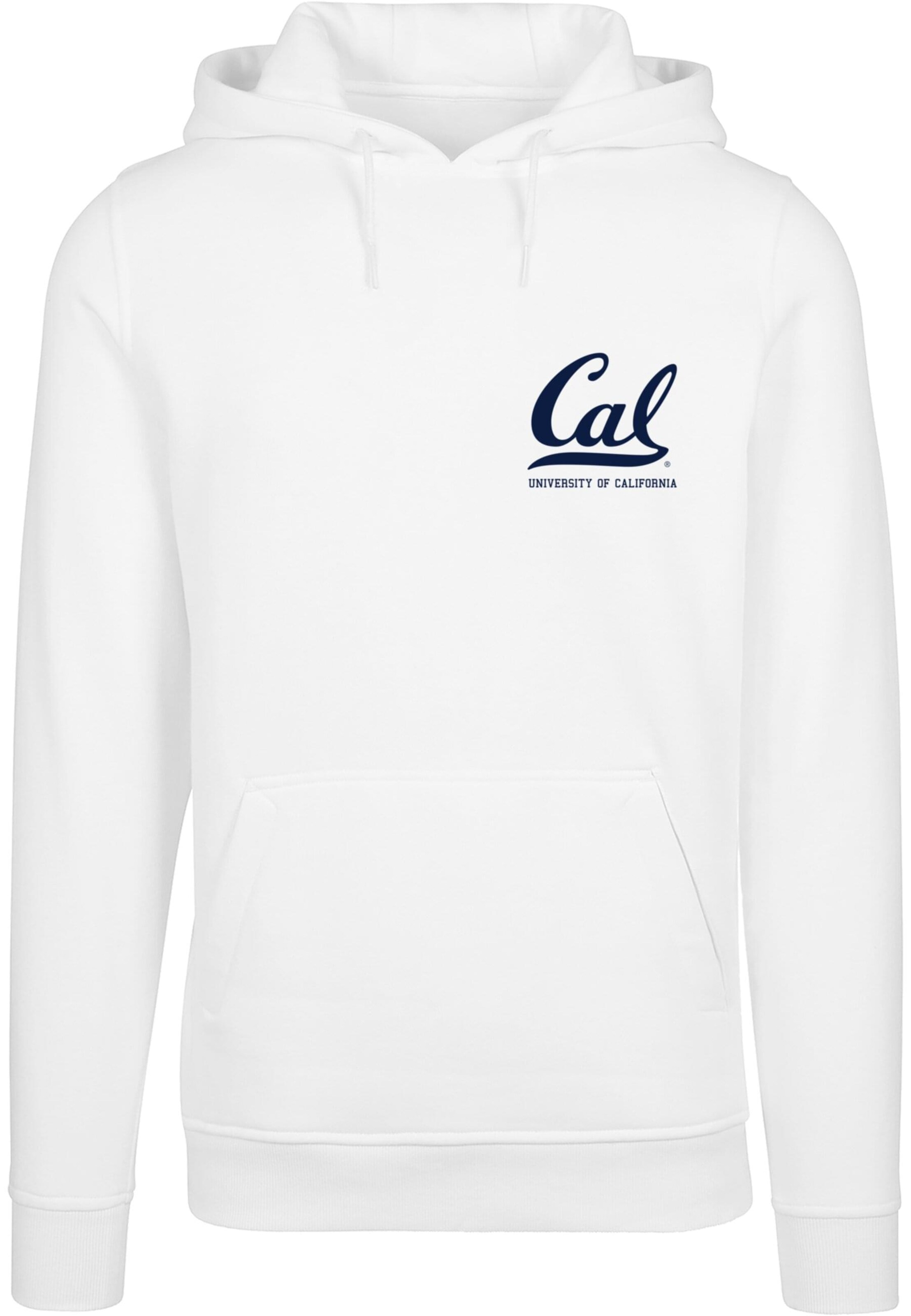 Merchcode Sweatshirt 'Berkeley University - Cal' in Weiß: Vorderseite