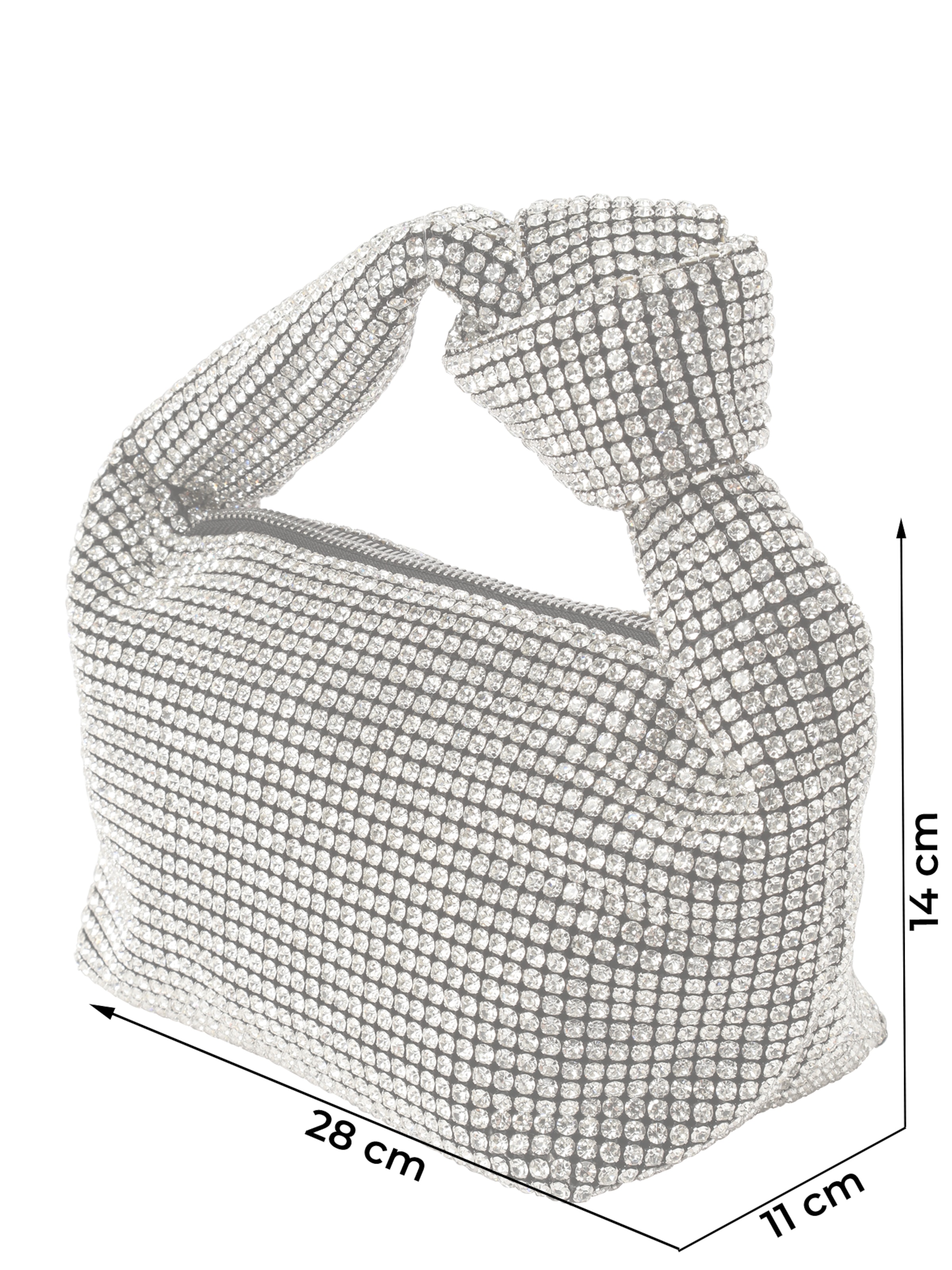 SUI AVA Дамска чанта 'Silvermoon' в сребърно