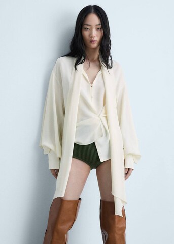 Chemisier 'Garden2' MANGO en beige : devant
