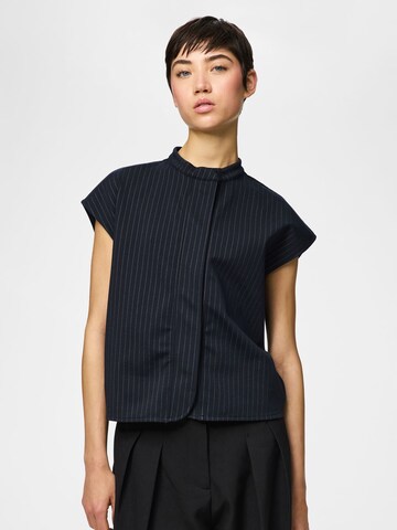 PIECES Shirt 'PCBia' in Blauw: voorkant