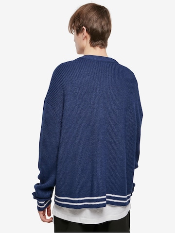 Urban Classics Knit Cardigan in Blue