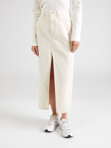 Calvin Klein Jeans Rok in Wit: voorkant