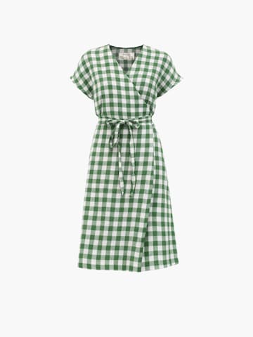 AmourLinen Dress 'Olivia' in Green: front