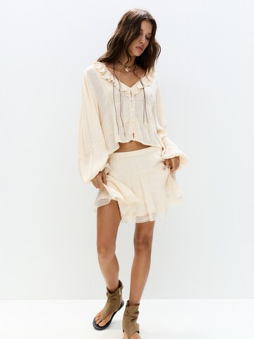 Pull&Bear Blouse in Beige
