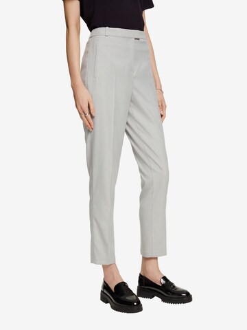 ESPRIT Regular Trousers with creases in Grey