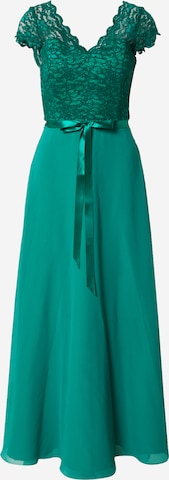 Robe de soirée SWING en vert : devant