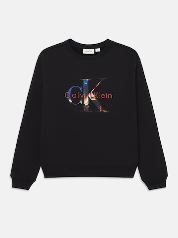 Calvin Klein Sweatshirt 'FILLED-IN PHOTO MONO' in Schwarz: Vorderseite
