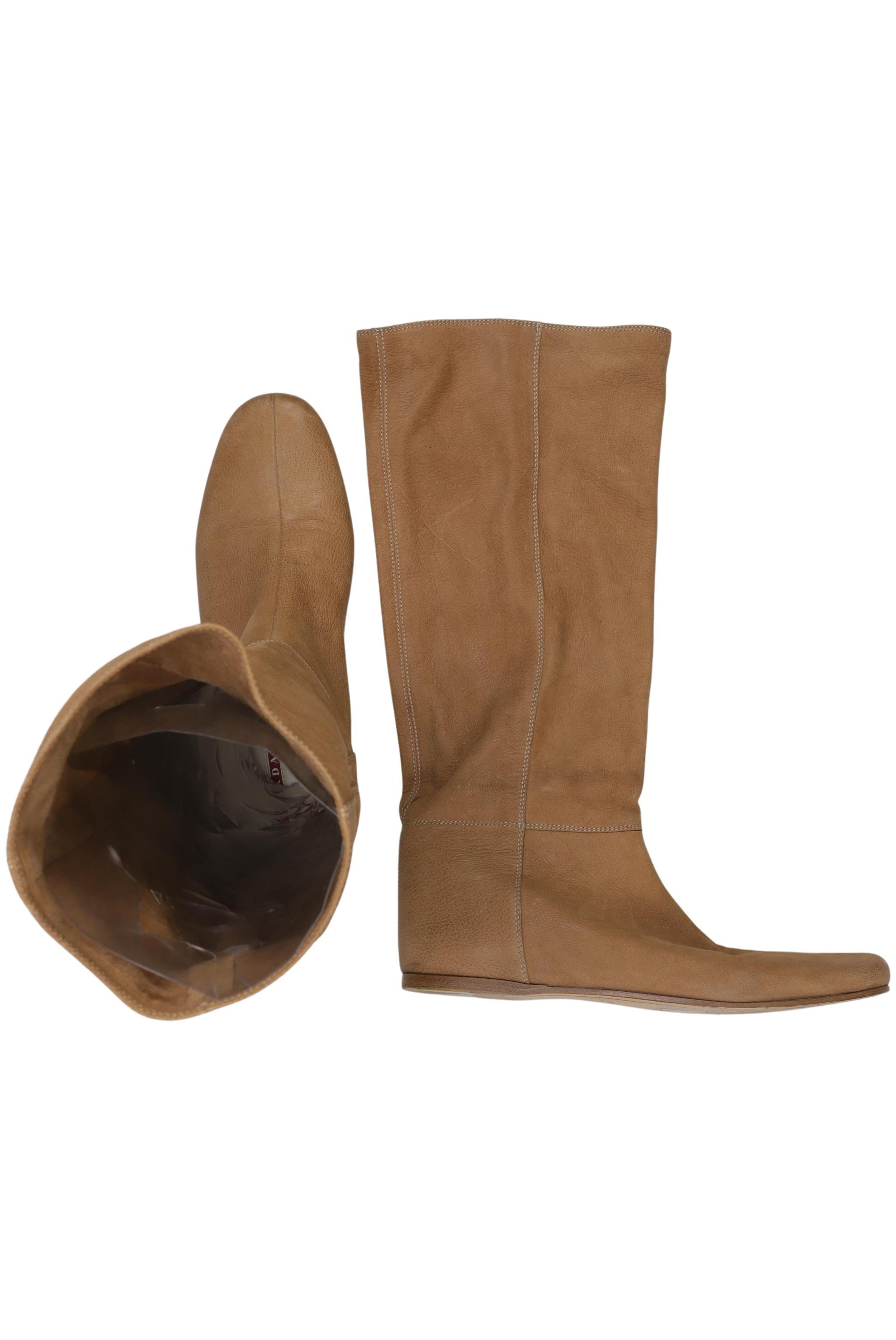 PRADA Dress Boots in 39 in Brown: front