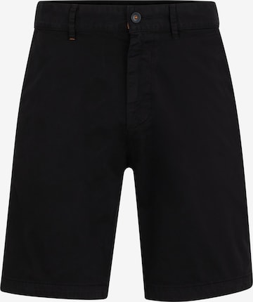 BOSS Orange Chino Pants in Black: front