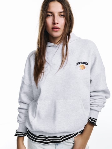 Felpa 'STWD GALLETA' di Pull&Bear in grigio