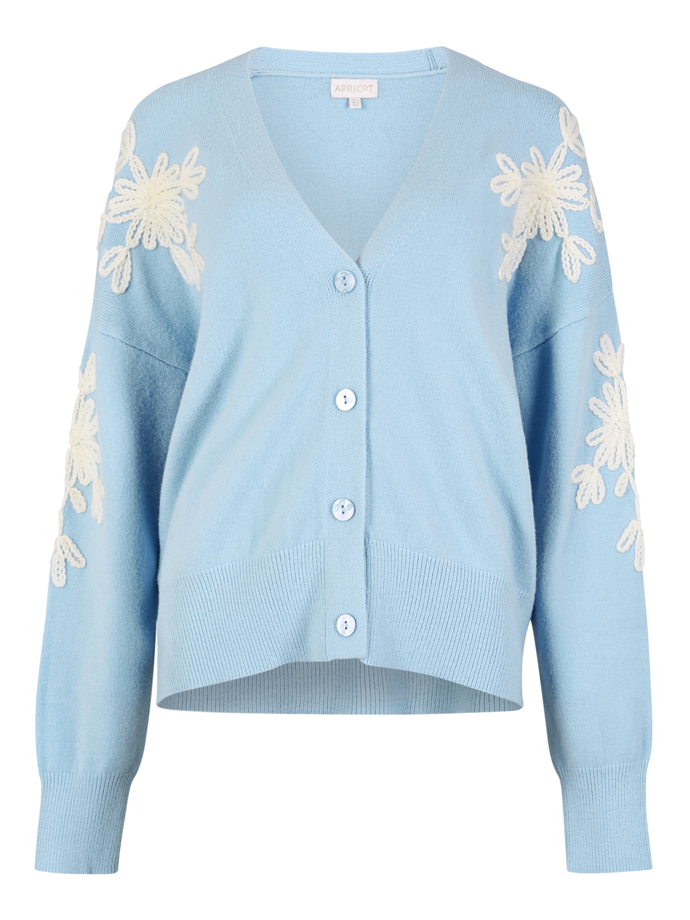 Cardigan bavarois ' ' Apricot en bleu : devant