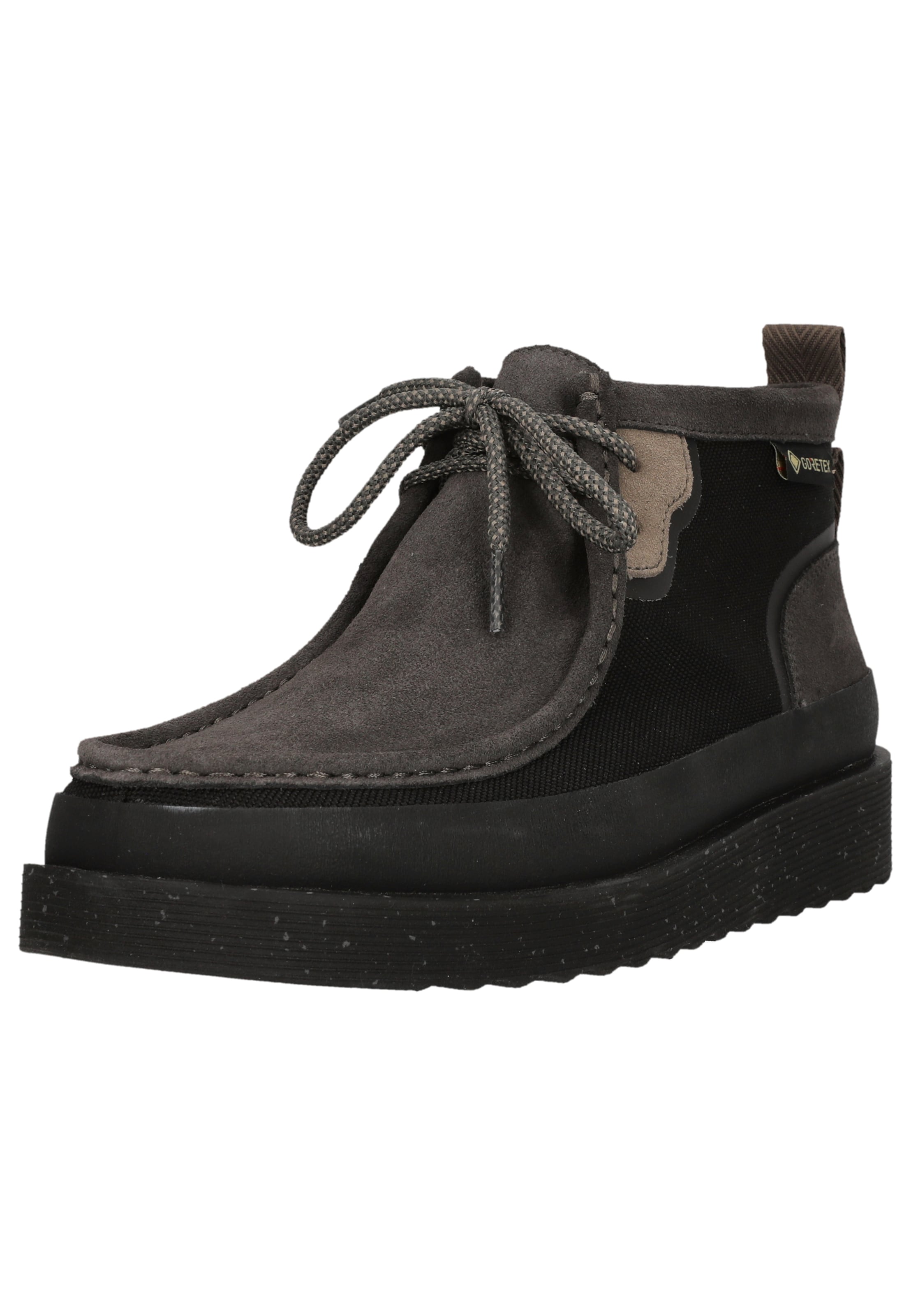 CLARKS Schnürstiefelette 'Wallabee FTR Gore-Tex' in Schwarz: Vorderseite