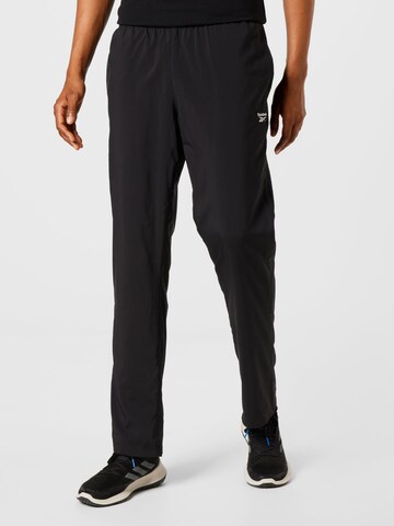 Reebok Regular Urheiluhousut värissä musta: etupuoli
