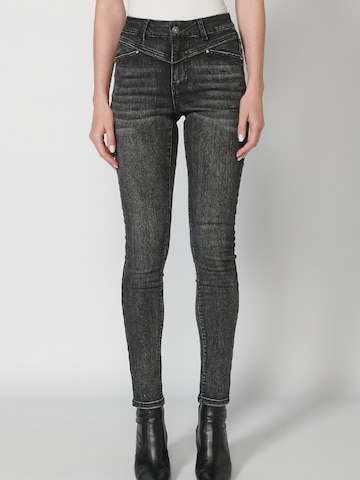 KOROSHI Slimfit Jeans i svart: forside