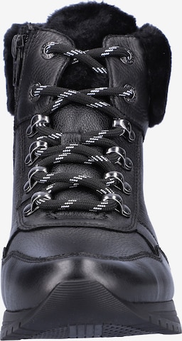 REMONTE Lace-Up Ankle Boots in Black