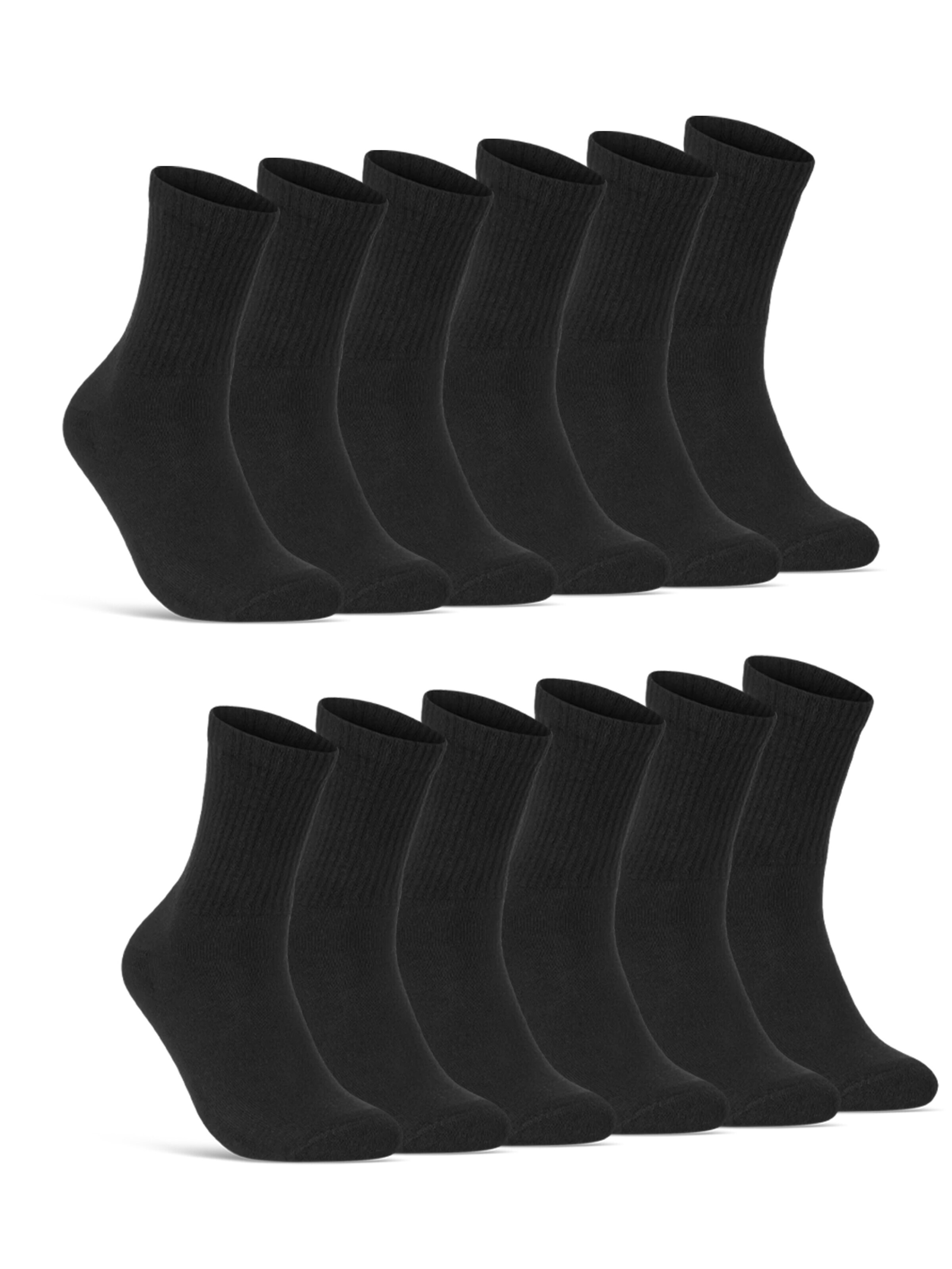 sockenkauf24 Sportsocken in Schwarz: Vorderseite