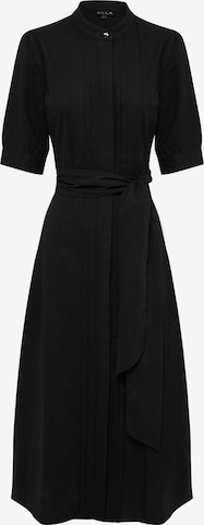Willa Sukienka koszulowa 'LOUNGE' w kolorze czarny: przód
