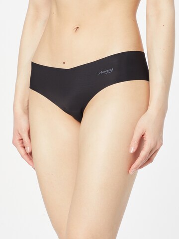 SLOGGI Naiste bokserid 'ZERO Microfibre', värv must: eest vaates