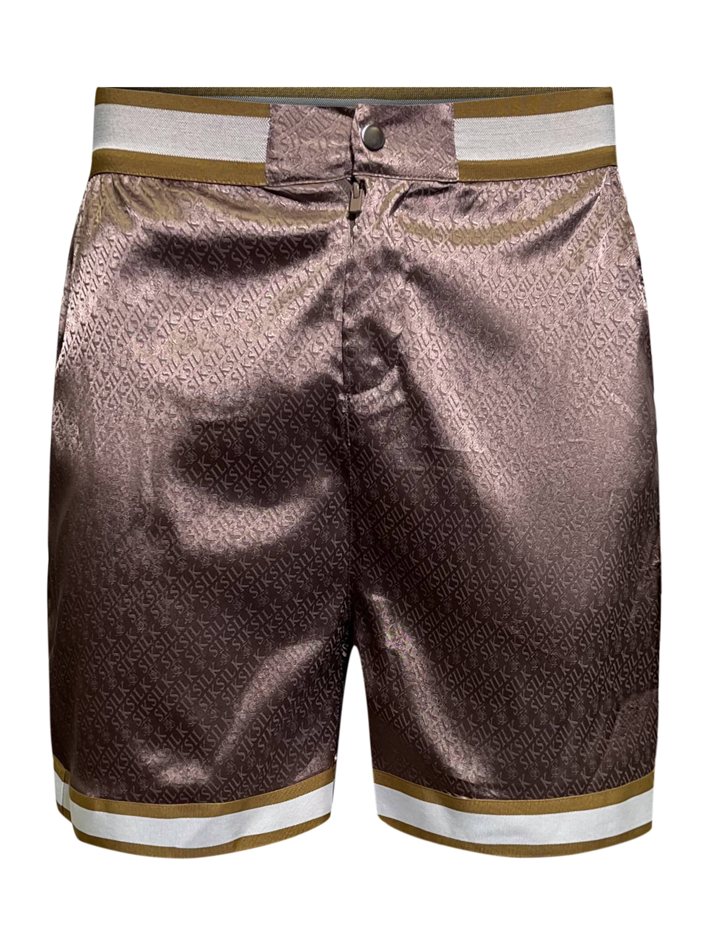 SikSilk Regular Shorts in Braun: Vorderseite