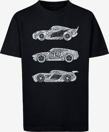 ABSOLUTE CULT Shirt 'Cars - Text Racers' in Black: front