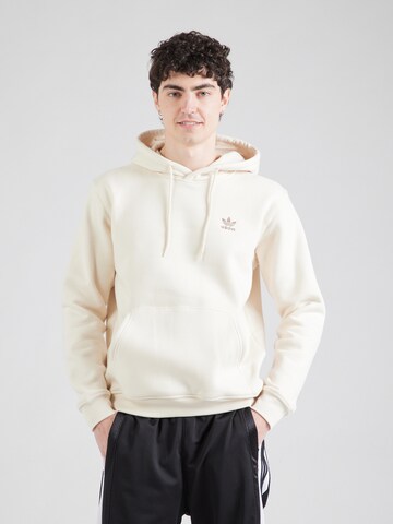 Sweat-shirt 'Essentials' ADIDAS ORIGINALS en blanc : devant