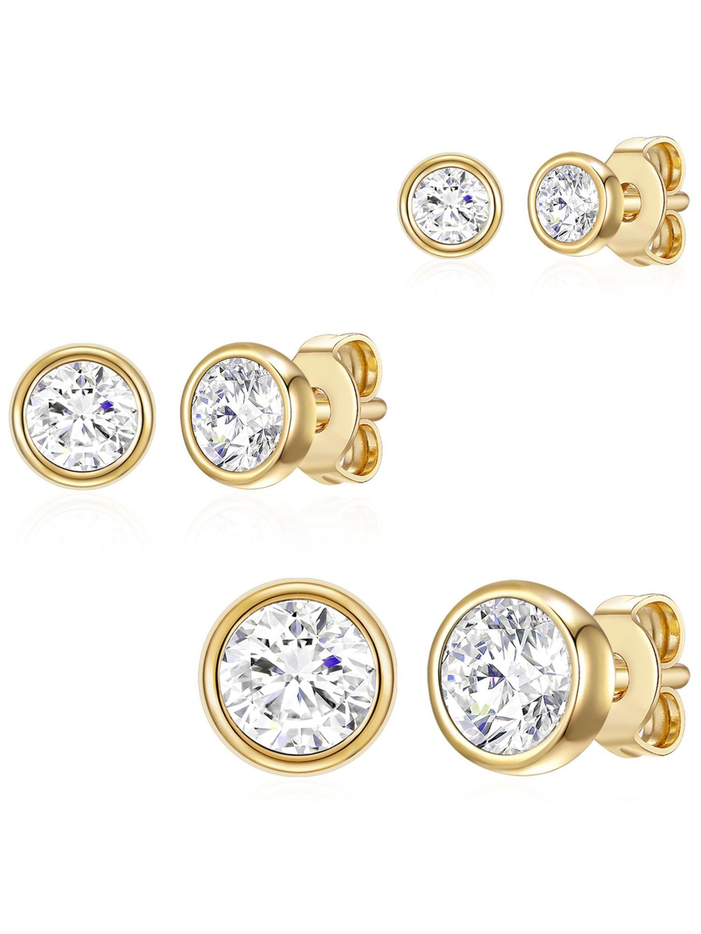 Boucles d'oreilles Rafaela Donata en or : devant