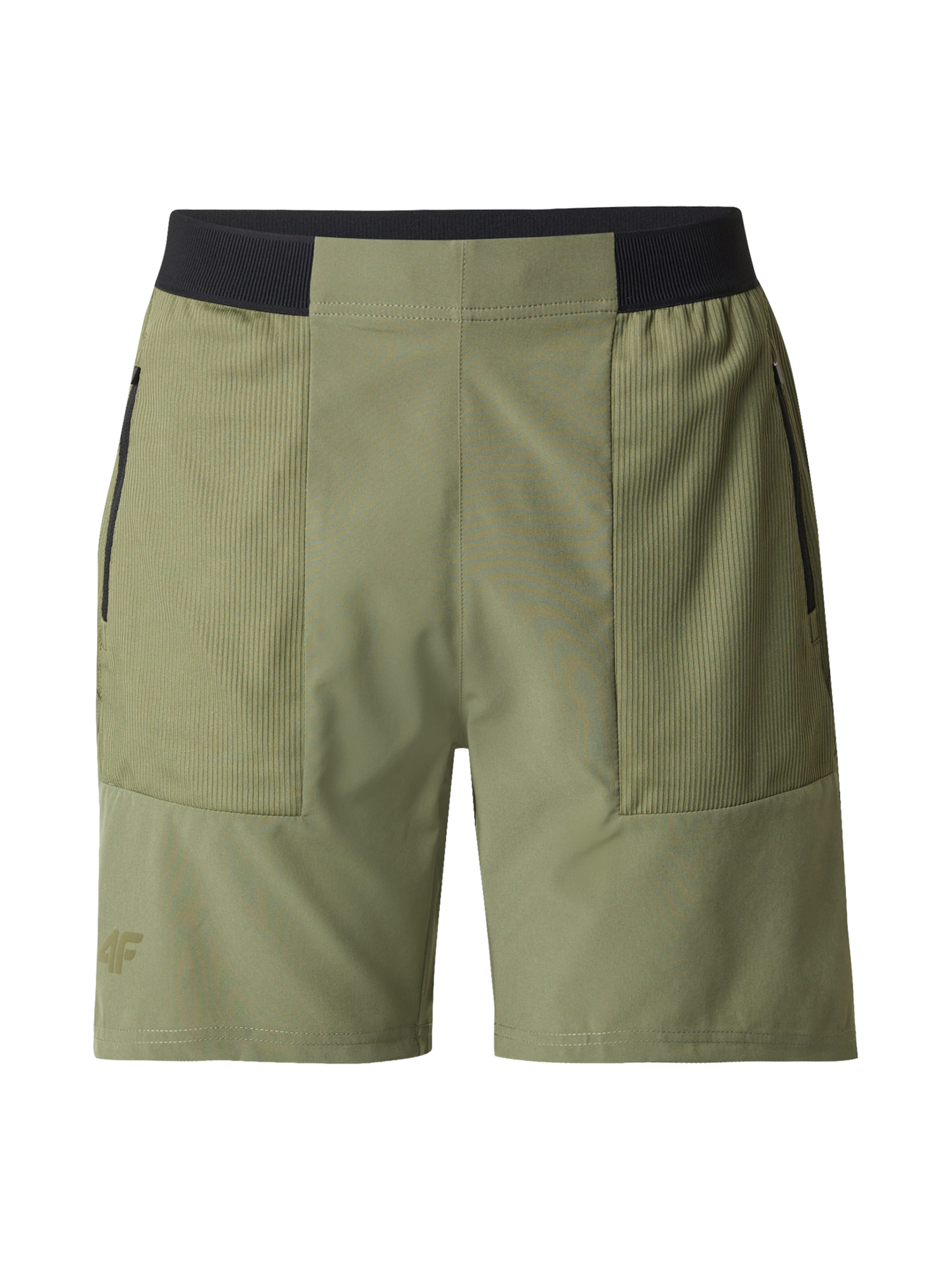 4F regular Παντελόνι φόρμας σε πράσινο: μπροστά