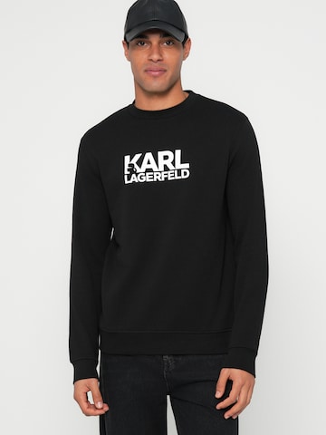 juoda Karl Lagerfeld Megztinis be užsegimo