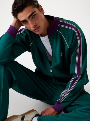 GUESS Zip-Up Hoodie 'Scuba' in Green