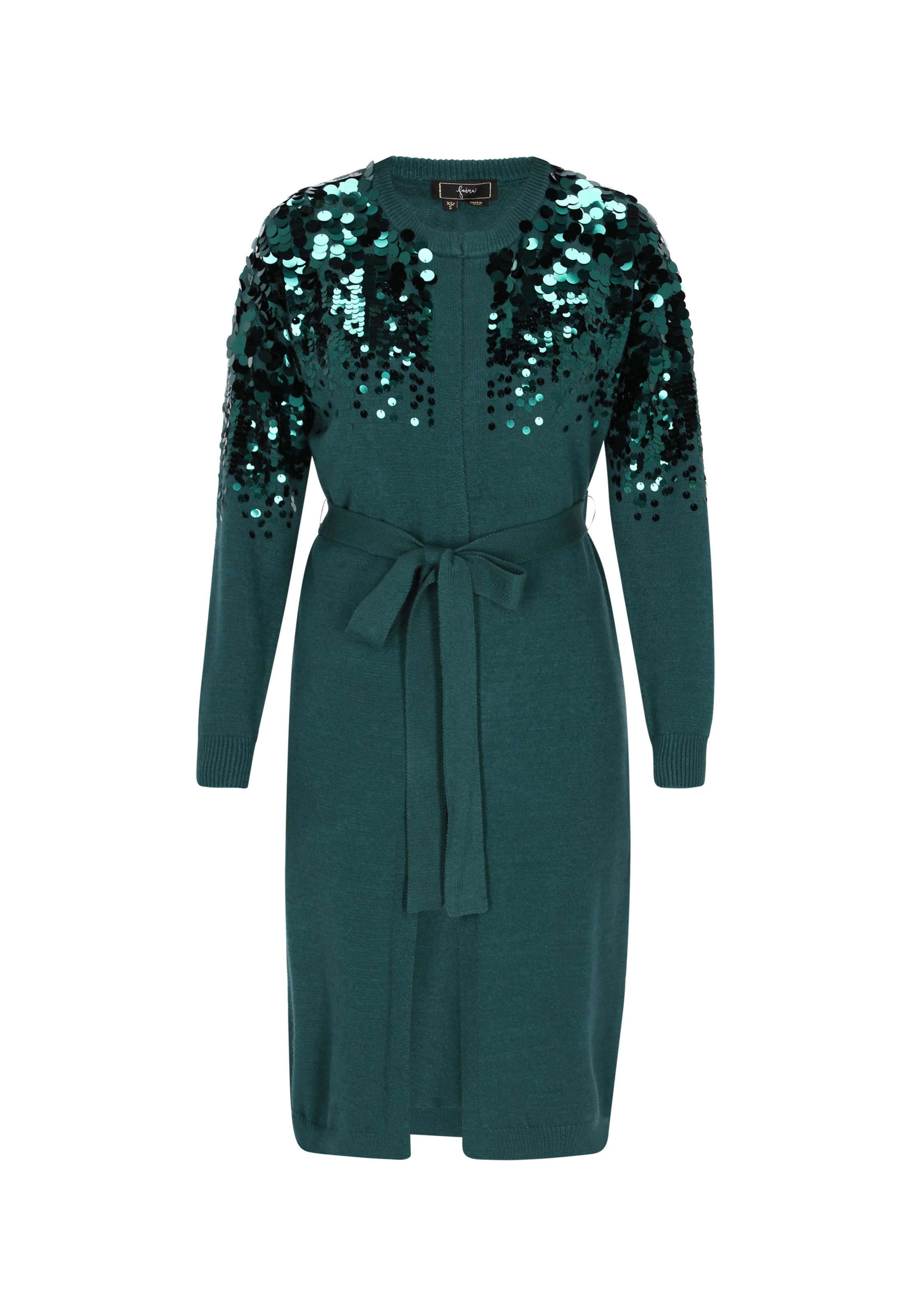 Cardigan faina en vert : devant