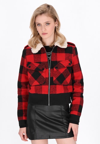 Veste mi-saison myMo ROCKS en rouge : devant
