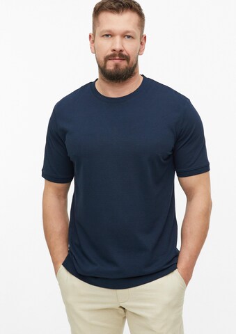 T-Shirt s.Oliver Men Tall Sizes en bleu : devant