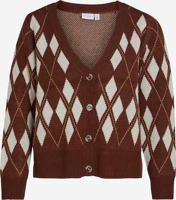 VILA Knit cardigan 'Lina' in Brown: front