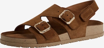 Tamaris Pantolette in Braun: Vorderseite