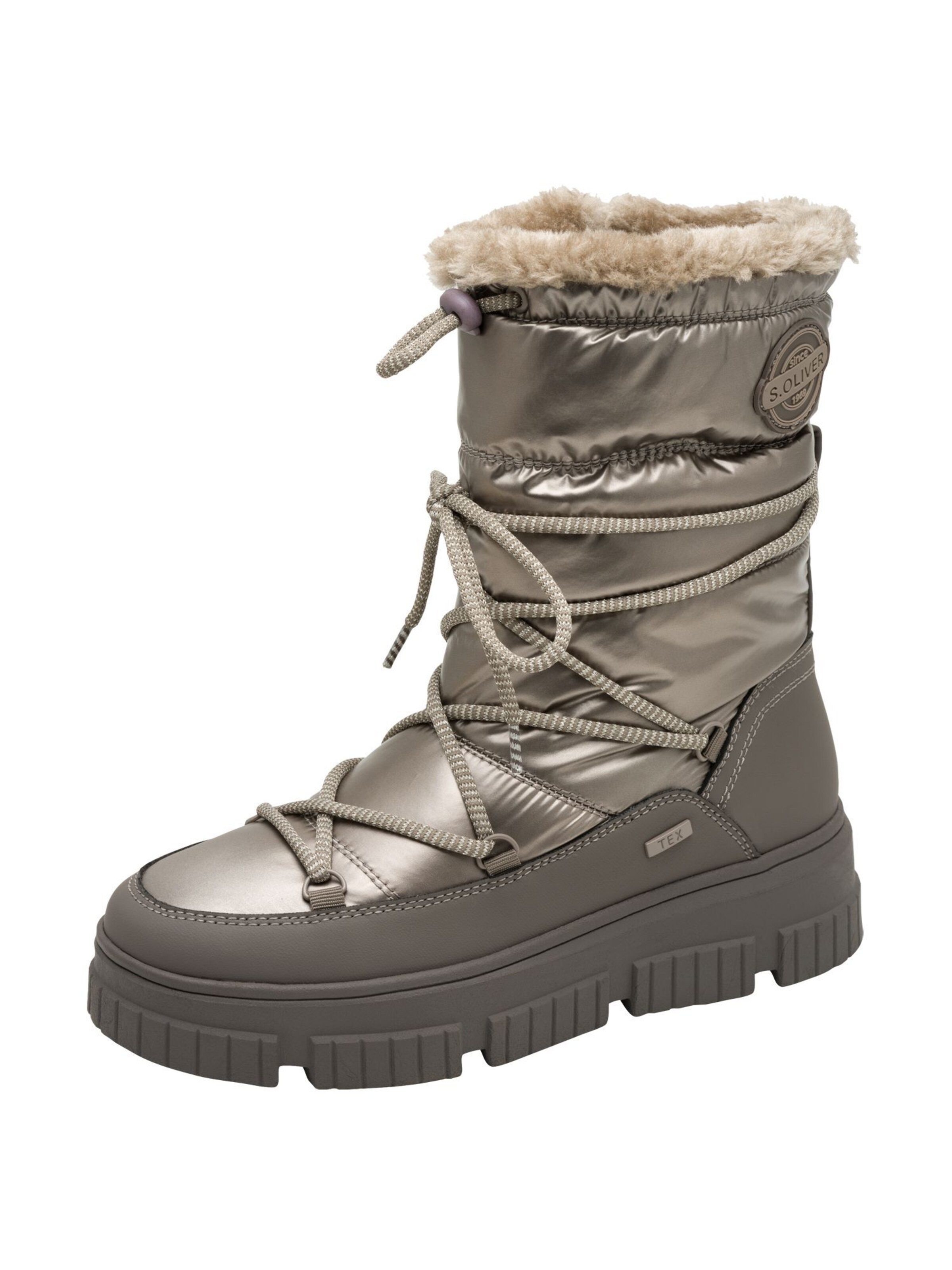s.Oliver Snowboots in Bronze: Vorderseite