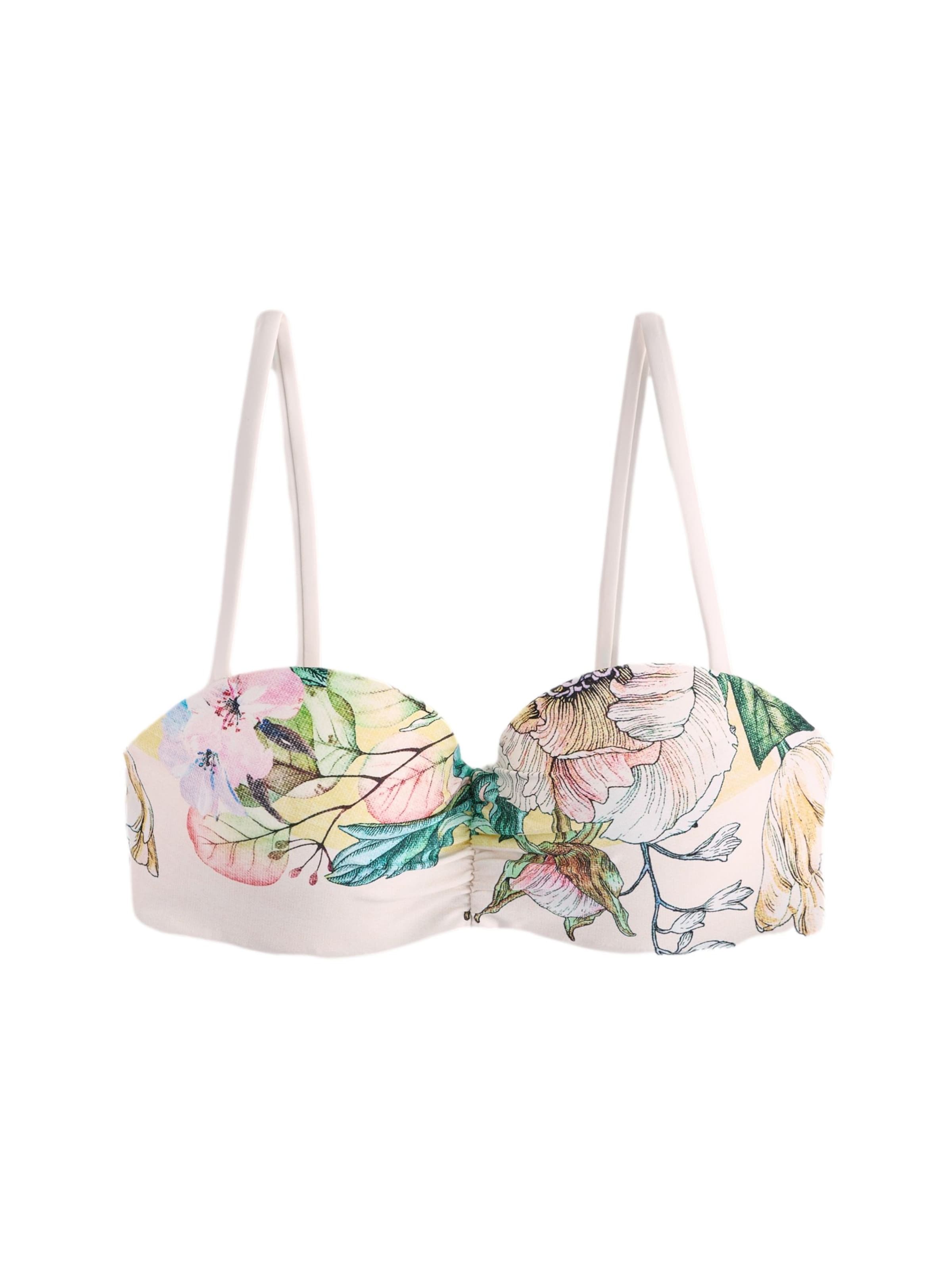 Next Bandeau Bikiniöverdel i gul: framsida