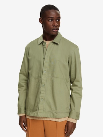 ESPRIT Regular fit Button Up Shirt in Green: front
