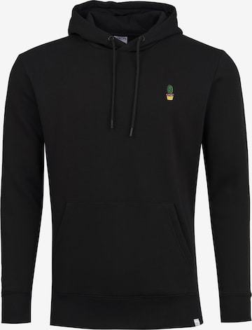 Mikon Sweatshirt 'Kaktus' in Schwarz: predná strana