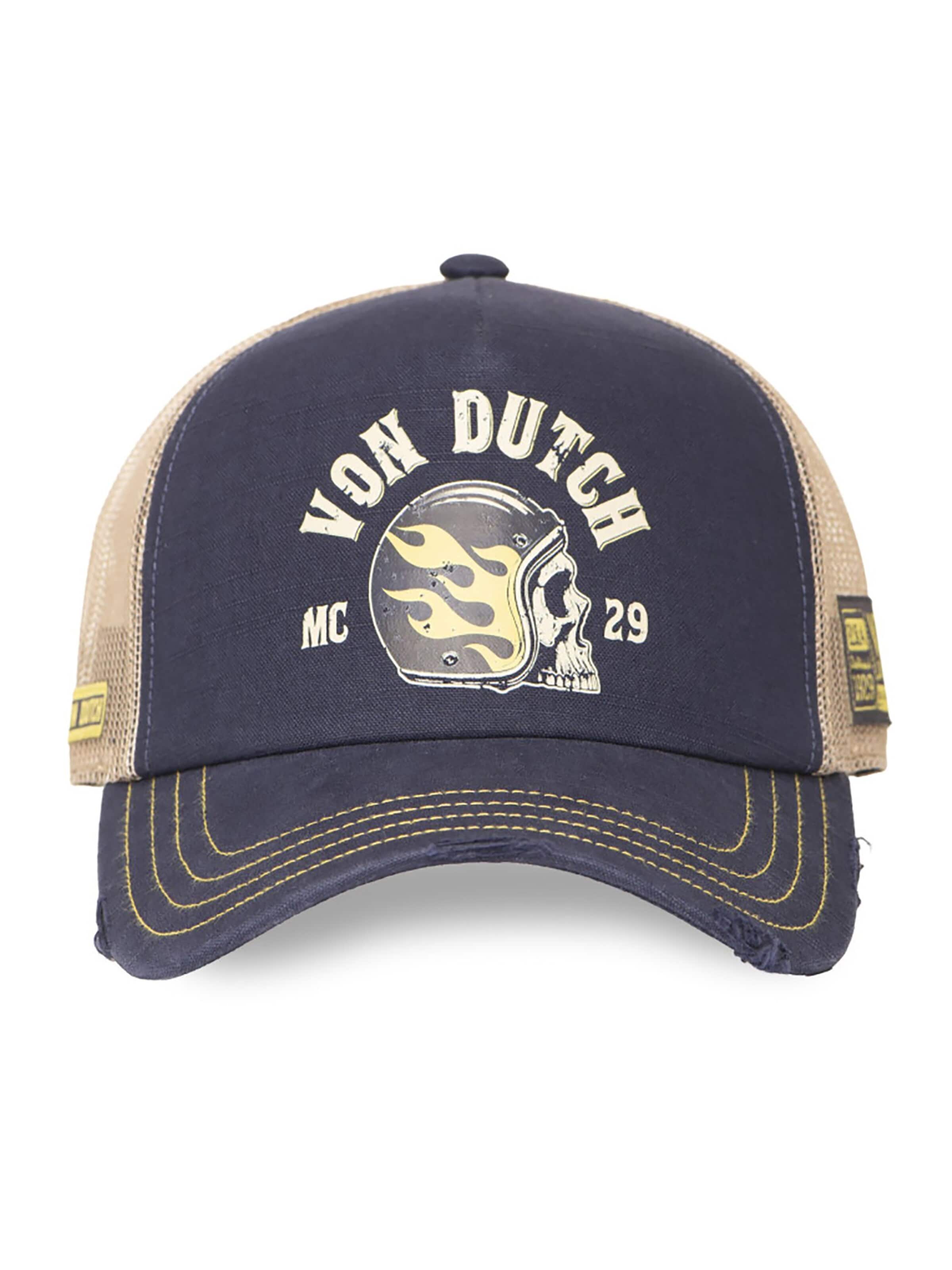 Von Dutch Cap 'Crew Helmet'‌‌‌‌ in Beige: Vorderseite